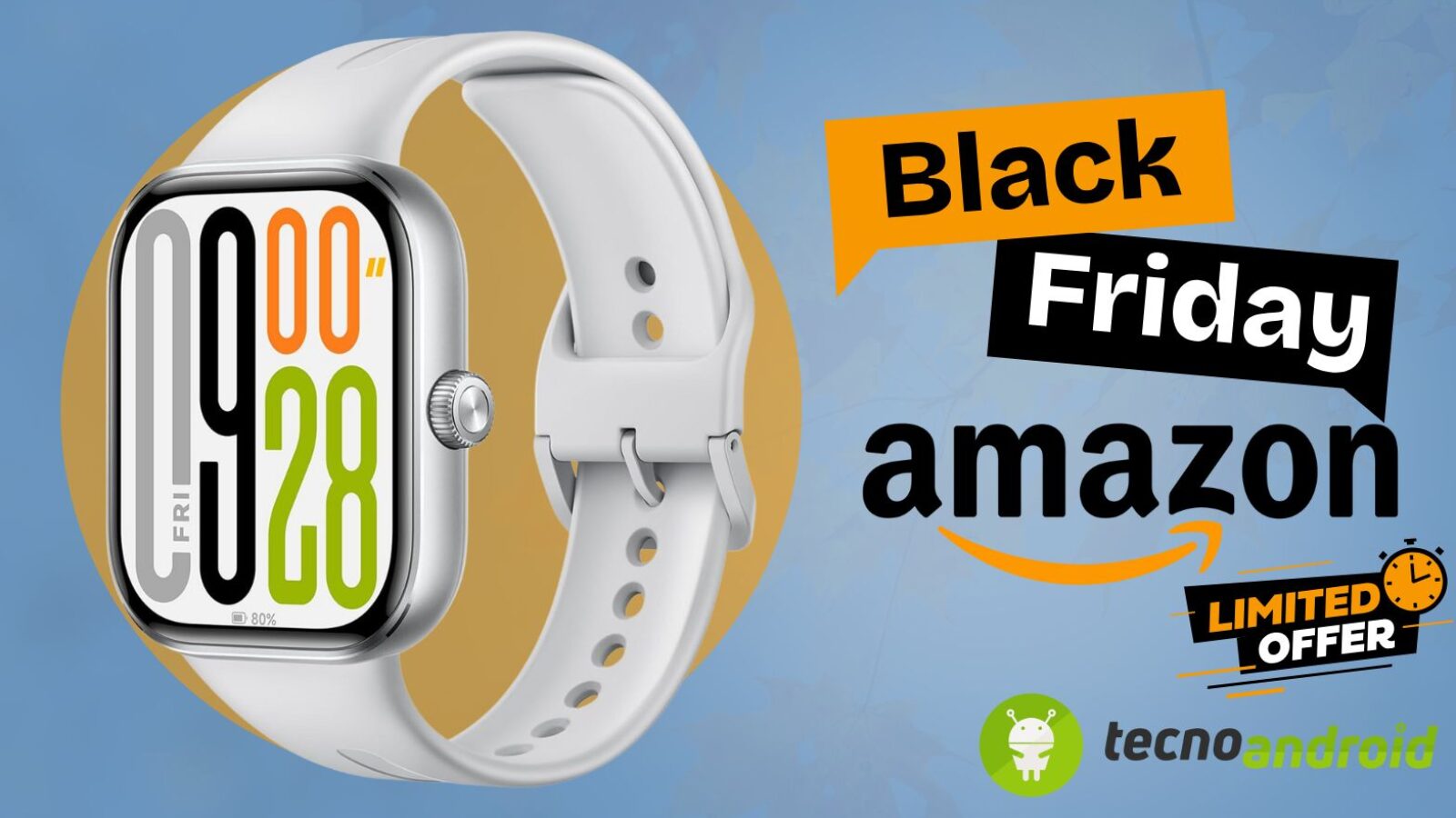 Amazon Offerta da Shock Totale: Xiaomi Redmi Watch 5 a meno di 65€