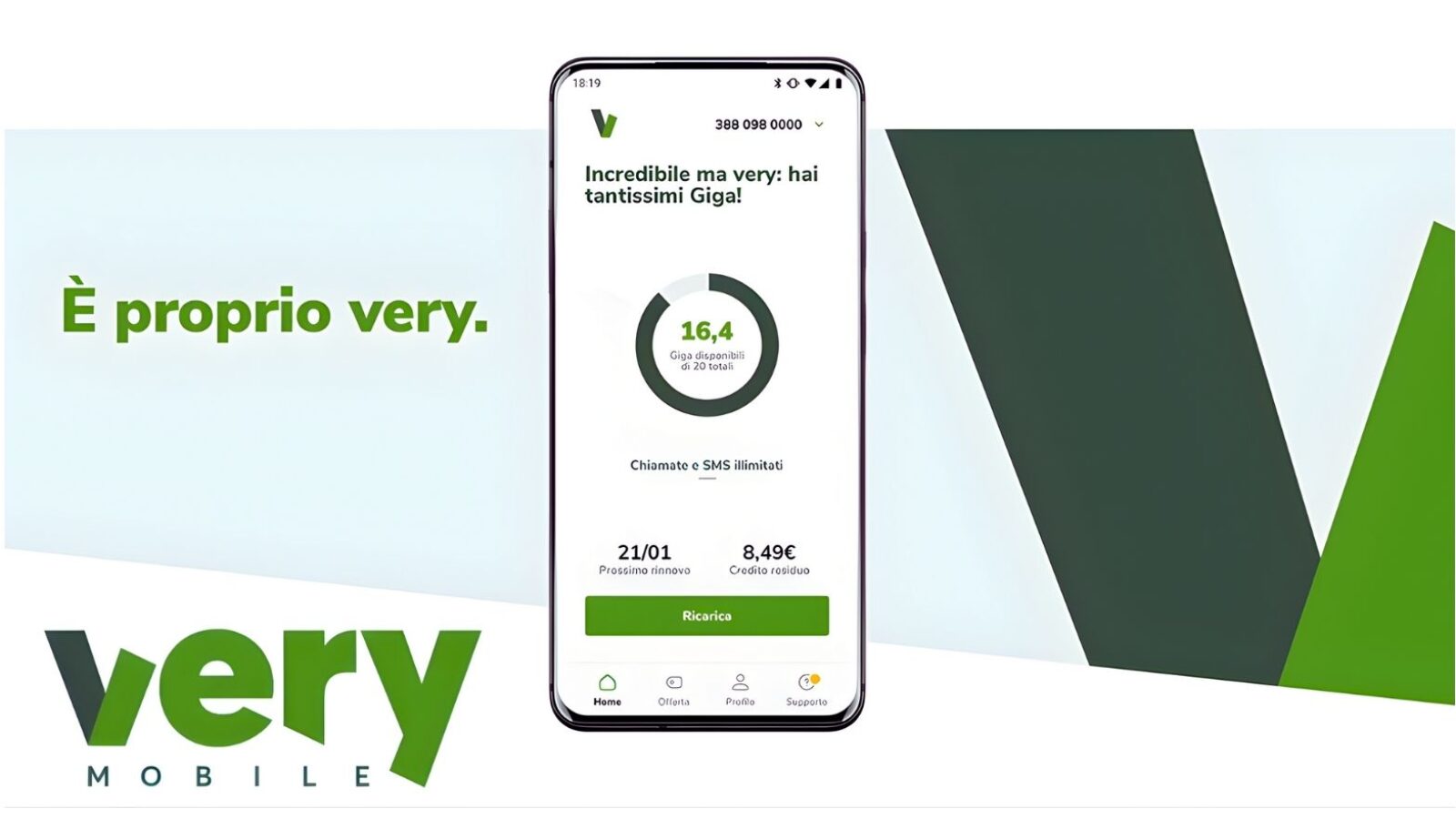 Very Mobile e il Black Friday: 200GB in 5G a 5,99€ e due mesi gratis