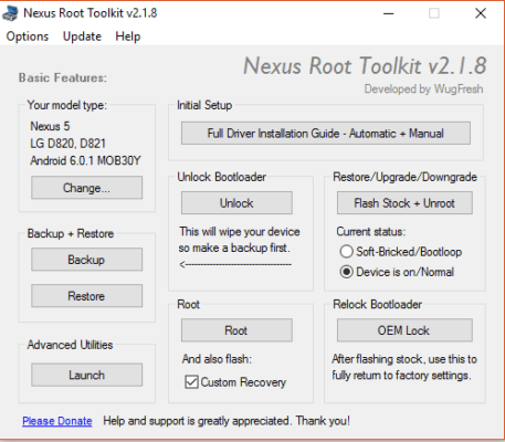 nexus root toolkit