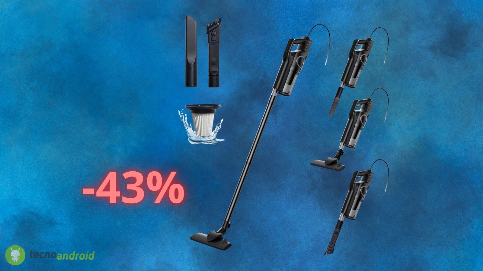 Aspirapolvere a 36 euro su Amazon: lo sconto del 43% è PAZZESCO